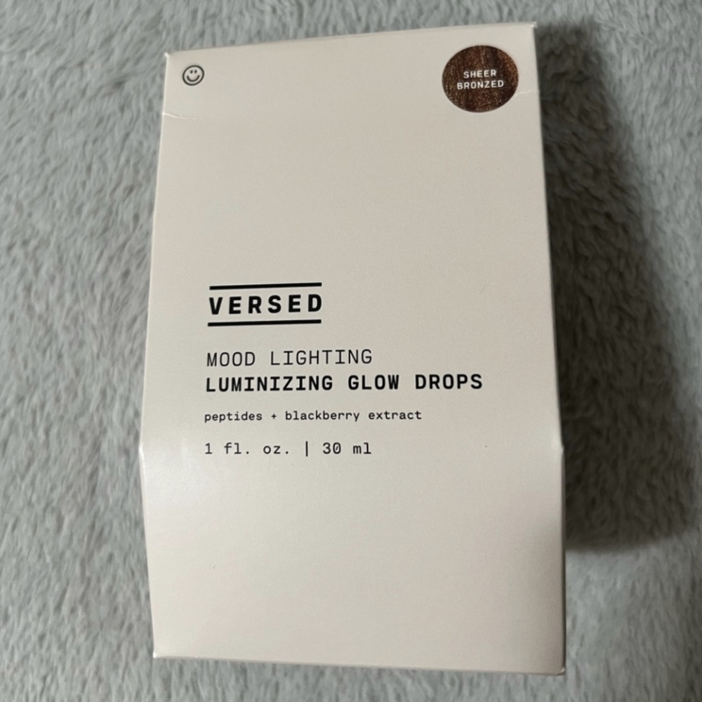 NIB VERSED Mood Lighting Luminizing Glow Drops - Sheer Bronze
